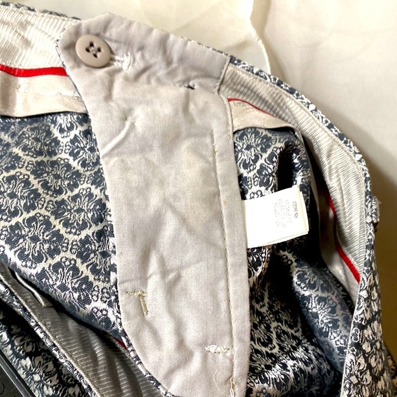 BANANA REPUBLIC BLACK/SILVER CAMDEN PANT COTTON/POLYESTER/SPANDEX SZ 2 - Picture 13 of 14